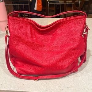 Elegant Red Women's Shoulder Bag